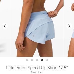 Blue Linen 2.5 inch Speed Ups